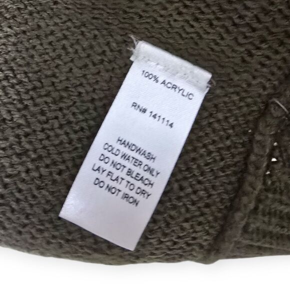 NWT Divine Heart Size Small Olive Cardigan With Leather And Zipper Accents Moto - Picture 5 of 5